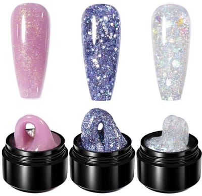 Born Pretty - Builder gel - 3x15 ml - HEMA-vrij - Buildergel - Builder gel nagels - Builder gel set - Builder gel gel nagels - Gelnagels - Gel nagels - Gel voor nagels - Hard gel - Polygel