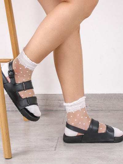 Transparante Mesh Zomer Enkelkousen voor Dames en Meisjes - Ademend, Lichtgewicht en Comfortabel