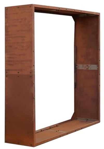 Houten Brandhoutopslag met Zichtwerende Wand - 150x150 cm