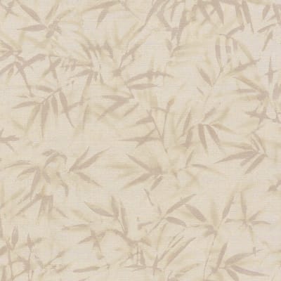Natuur behang Profhome 790463-GU vliesbehang hardvinyl warmdruk in reliëf licht gestructureerd met bloemmotief en metalen accenten ivoor parelmoer-goud crèmewit beige 5,33 m2