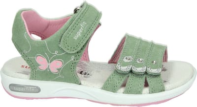 Superfit - 6137 - SandalenMeisjesKindersandalen - Kleur: Groen - Maat: 28