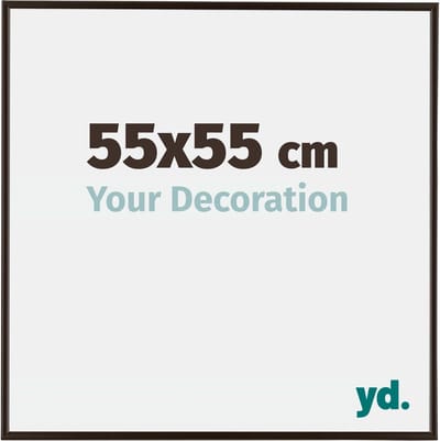 Your Decoration - Fotolijst 55x55 cm - Kunststof - Antraciet - Evry