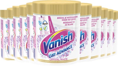 Vanish Oxi Advance Kristalwit - Witte Was - 470 Gram - 12 Stuks - Voordeelverpakking