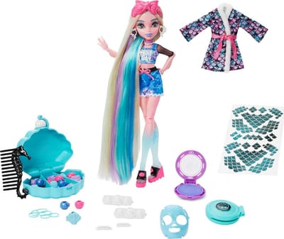 Speelgoedpop met Spa Set: Haarstyling, Clips en Tatoeages voor Kinderen