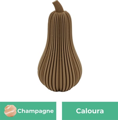 Caloura pompoen beeld – Decoratief beeld - Champagne - 3d geprint beeld – Herfst woondecoratie - :positie: - 11CM