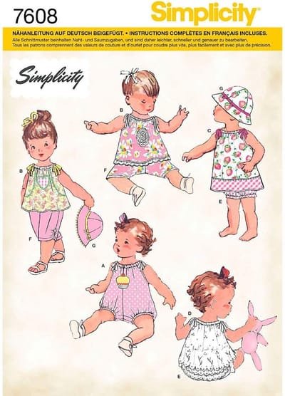 Babyset Patroon - Naaipatroon Babykleding - Zelf Kleding Maken - Gedetailleerde Instructies - 14.91 x 1.04 x 21.49 cm
