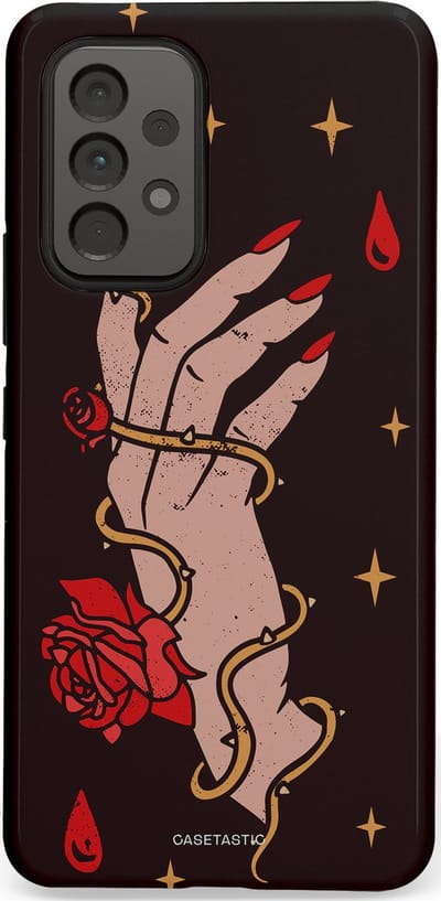 Casetastic Hoesje Geschikt voor Samsung A53 - Stijlvolle Beschermende Duo-layer Case - Hartslag van tijd