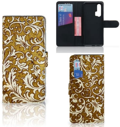 Wallet Case Honor 20 Pro Barok Goud