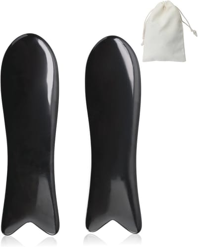 Gua Sha Massageset voor Gezicht en Lichaam - 2-delig Visvormig Massagegereedschap