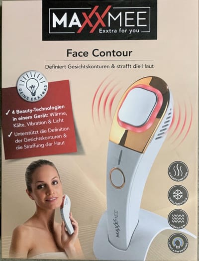 MAXXMEE gezichtsverzorging Face Contour 3.7V wit / roségoud