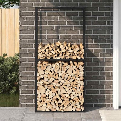 vidaXL - Haardhoutrek - 100x30x209 - cm - staal - zwart