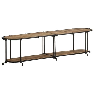 vidaXL - Tv-meubel - 160x42x40 - cm - massief - ruw - mangohout