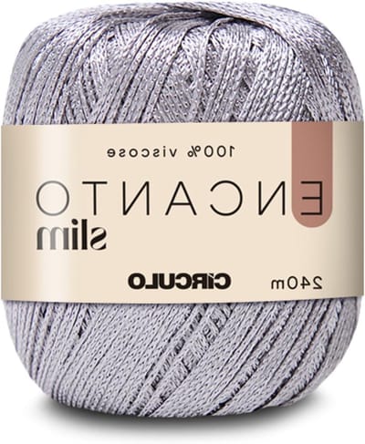 Slim Garen - Viscose Garen - Haken en Breien - 100% Viscose - 262 Yards - Zilver