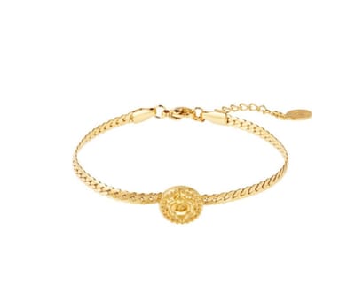 Armband met roos / bloem - bracelet with flower - stainless steel - nikkelfree - moederdag cadeau - kado tip