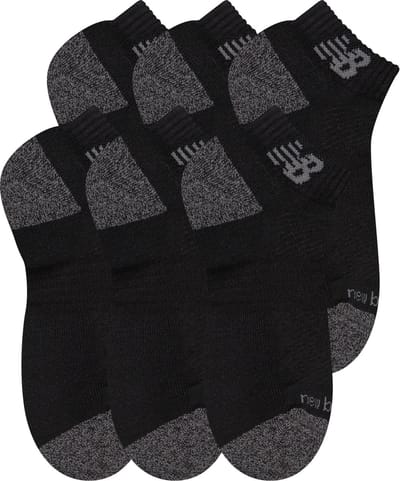 New Balance Active Low Cut Socks 6 Pack Unisex Sportsokken - BLACK