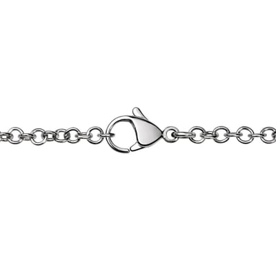 Quiges Verstelbare Jasseron Ketting met Karabijnsluiting voor Hangers - RVS - Dames - 70cm - EPK057