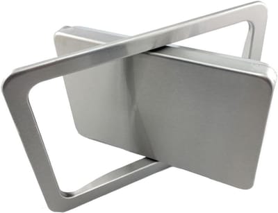 Prullenbak Afvalbak - Keuken Afvalbak - Werkblad Opruimen - Ingebouwde Automatische Klep - 9x6.4 inch - Zilver