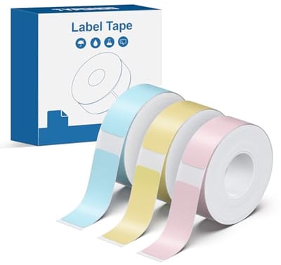 Label Maker Tape 14 x 40 mm - Gelamineerd Etikettenpapier voor Kantoor, Thuis en School
