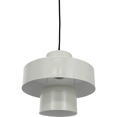 Dyberg Larsen hanglamp Stoke, putty wit, Ø 20 cm, metaal