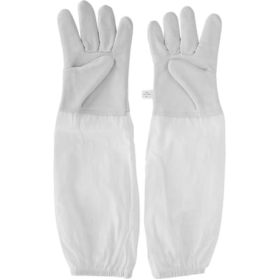 Bijenhouderijhandschoenen met Lange Beschermende Mouwen Elastische Manchetten Bijenhouder Bijenhouderij Benodigdheden XL gray