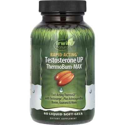 Irwin Naturals, Fast-Acting Testosterone UP®, Thermoburn-Max, 60 vloeibare softgels
