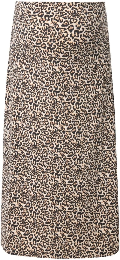 Ulla Popken - Dames - Jersey maxirok patroon elastische tailleband - Licht abrikoos - Maat 46+