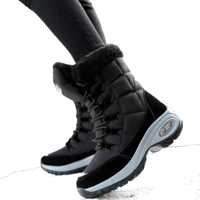 Livano Sneeuwboots - Sneeuwschoenen - Snowboots - Wintersport - Dames - Ski Gadgets - EU36 - Zwart