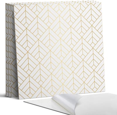Coloray Wandpanelen Zelfklevend - 3D-bladpatroon Zelfklevende Wandpanelen - 50 cm x 50 cm - Wit Wandpaneel PVC - 4 stuks - Texturen Wandpanelen Zelfklevend - Keuken Wandpanelen - Wandpanelen Badkamer