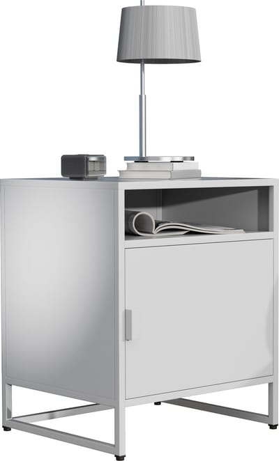 Metalen nachtkastje Bijzettafel Draaideur Console Nachtkastje Flokas L