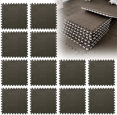 Dailygoods- Puzzelmat 12-delig - Schuimmat 30 x 30 cm - Vloermat voor kinderkamer - Antislip en comfortabel - Milieuvriendelijk en geurneutraal - Extra dik 1,25 cm