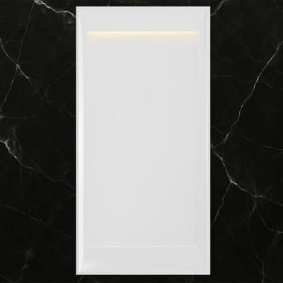 Hotbath &More Inbouwnis - 30 x 15 x 10 cm - Frameless - met LED-verlichting - Mat Wit