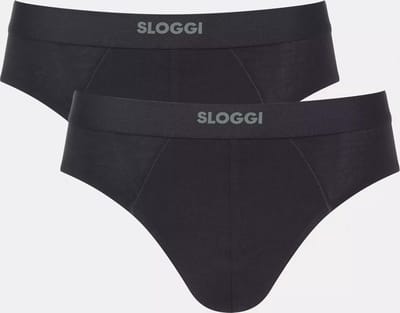 sloggi men EVER Ease Brief 2P Heren Onderbroek - ZWART -