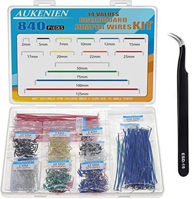 Jumper Draden Set voor Breadboard - U-vorm 840 stuks met Diverse Maten