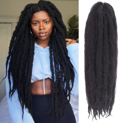 Dailygoods- Vlechten 8 Stukken - Marley Twist Haar 61 cm - Gehaakte Vlechten - Kunstlokken - Kinky Afro - Springy Twist Haar - Haarextensies