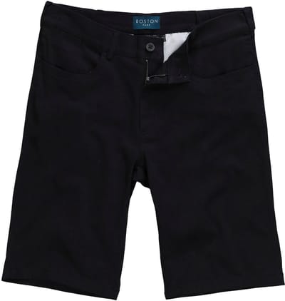 Boston Park - Heren - Bermuda van twill traveller-band regular fit - Donkermarine - Maat 52