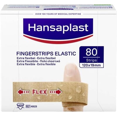Hansaplast Elastisch Vingerpleister 120 x 20 mm 80st.