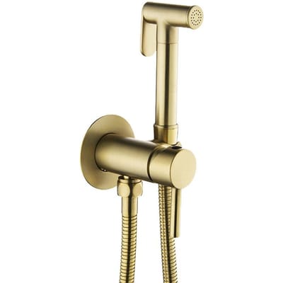 Fliger Bidets Messing Handheld Toilet Bidet Spuit Hygiënische Douche Bidet Kraan Warm Koud Water Toilet Bidet Draagbaar Bidet