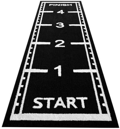 ForzaFit Sprinttrack kunstgras - Indoor/Outdoor - 5 x 1 meter - Zwart - 25 mm
