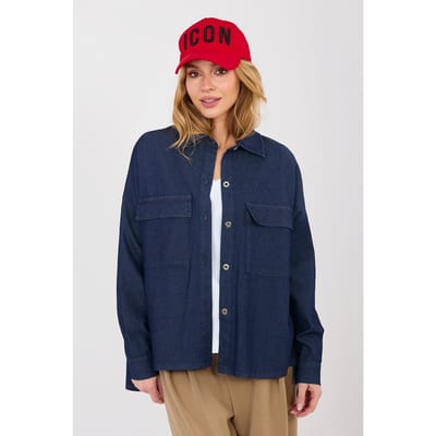 Monroe Denim Shirt - Donkerblauw / One Size