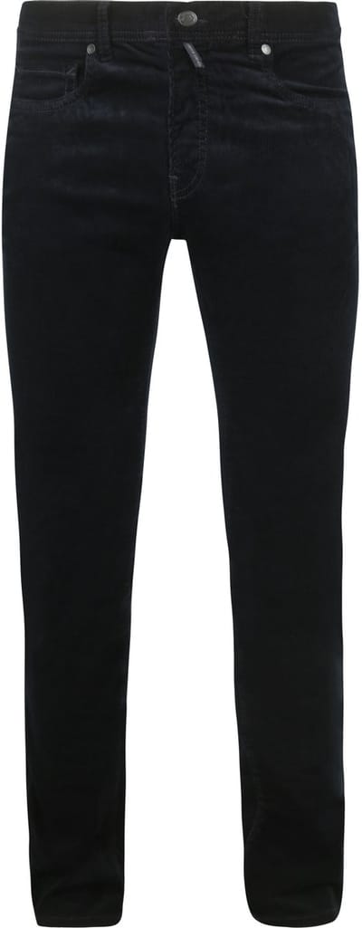 Pierre Cardin Broek Lyon Corduroy Donkerblauw (navy) - Maat W 33 - L 32 - Heren - Five-pocket broek