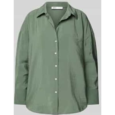 Overhemdblouse met overhemdkraag model 'ZAZIMA'