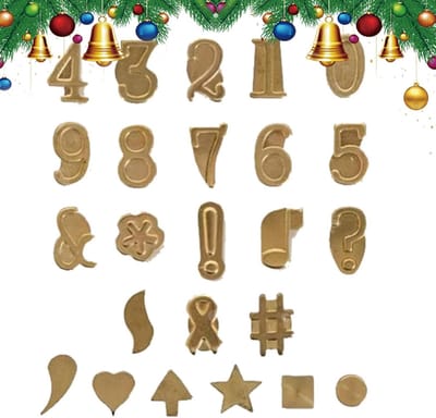 Hout Brandstempel Set - Brandijzer Stempels - Personalisatie Ontwerpen - Koperen Stempels - 1cm Stempel Hoogte - Koper