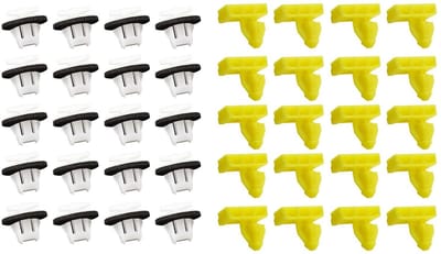 Dailygoods- Bevestigingsmiddelen 40 Stuks - Bevestigingsclips Auto - Wielkast Trim Clips - Kunststof - Compatibel met Nissan Juke - Slijtvast en Duurzaam