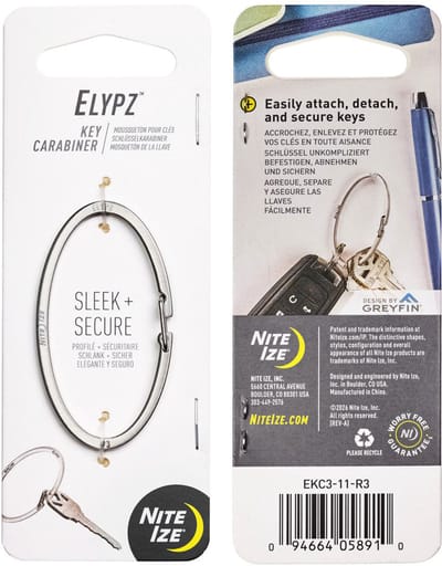 Nite Ize Elypz Karabijnhaak Zilver