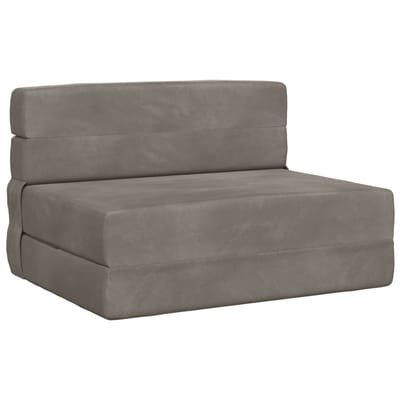 vidaXL - Vouwbare - Sofa - Bed - Lichtgrijs - 70 - x - 72 - x - 60 - cm - Stof