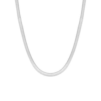 Lucardi Dames Roma Ketting - Staal - Ketting - Cadeau - 45 cm - Zilverkleurig