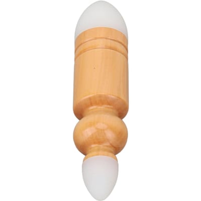 Handmatige Acupunctuur Pen Diep Weefsel Verbeteren Circulatie Beukenhout Ontspannende Spieren Massagegereedschap beige