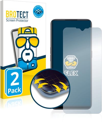 BROTECT - Screenprotector voor Oppo Find X2 Lite - Folie Beschermfolie transparant volledig dekking - 2 Stuks