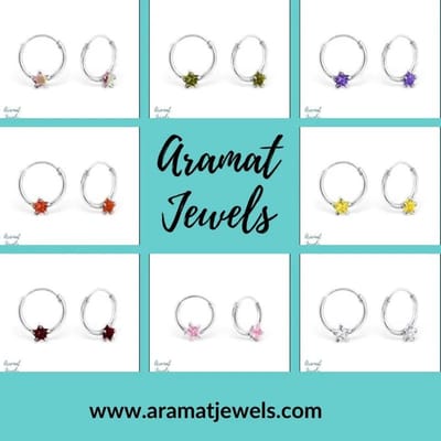 Aramat Jewels | Oorringen | Ster Zirkonia Kinder Oorringetjes | Rood | |2mm | Zilver | Kinderen | Verkleurd niet