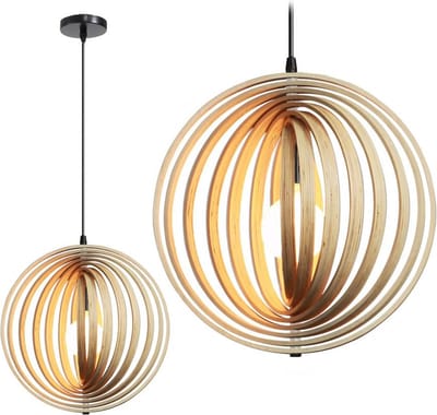 Toolight App1278-1Cp Hanglamp Beige 42X42X42Cm